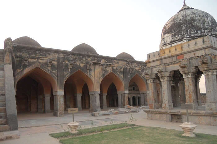 The historical Wazirabad mosque in the old town of Wazirabad