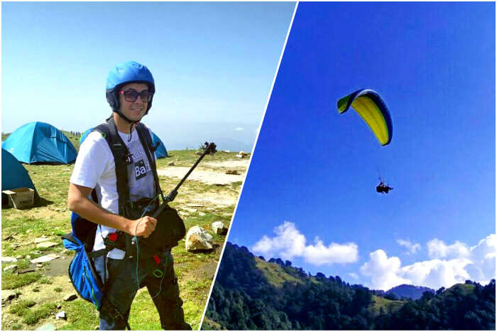 Aman paragliding in Bir Billing