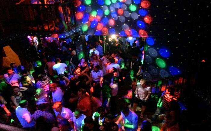 People partying in Club Cubana dancefloor