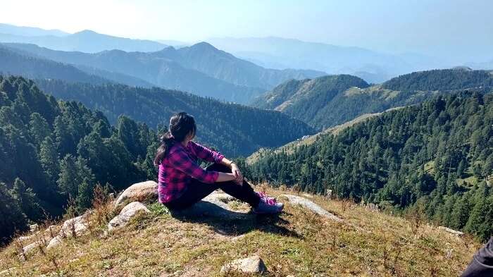 Rupanshi looking at the hills