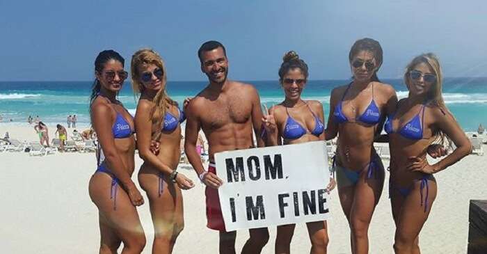 Jonathan Quiñonez at the Mexico beach