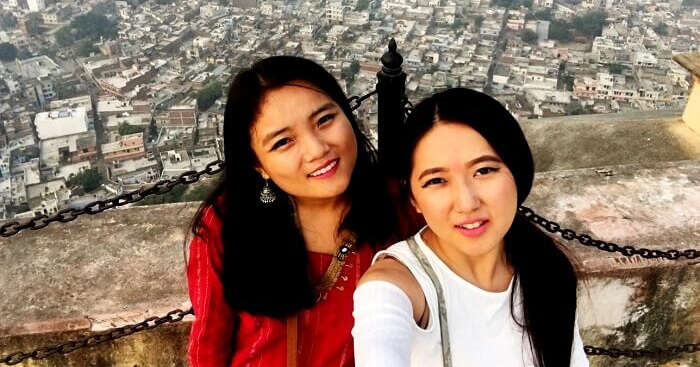 Regina on a trip to Jaipur