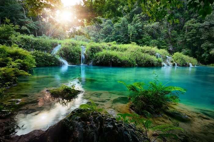 Cascades National Park in Guatemala