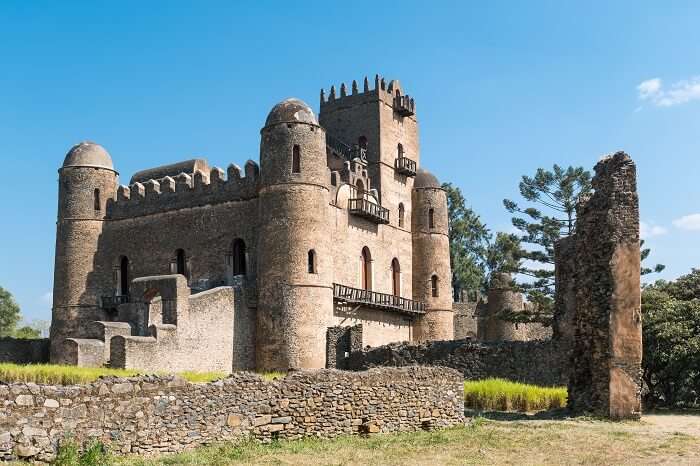 The Emperor Palace at Gondar in Ethiopia