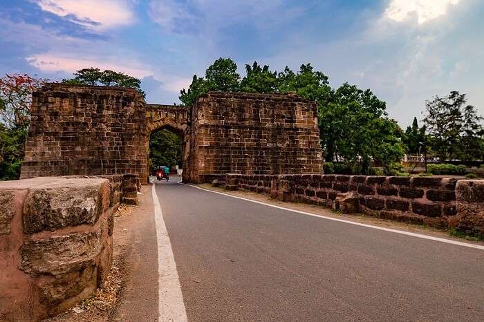 The road leading to the Barabati Fort in Cuttack