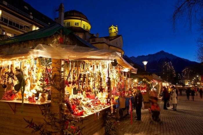 Christmas market in Gressoney Saint Jean in Italy