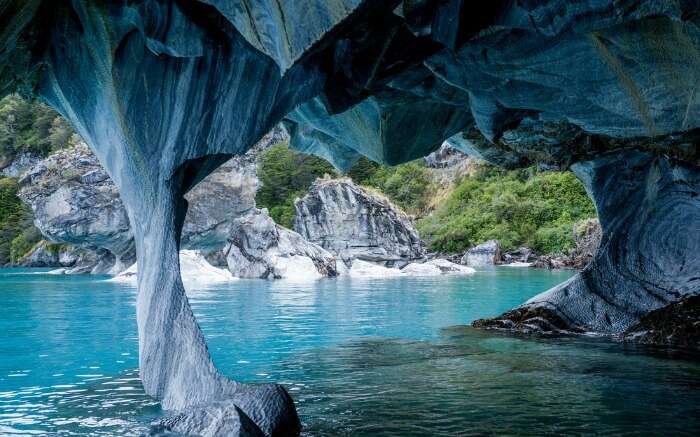 Marble caves in Chile