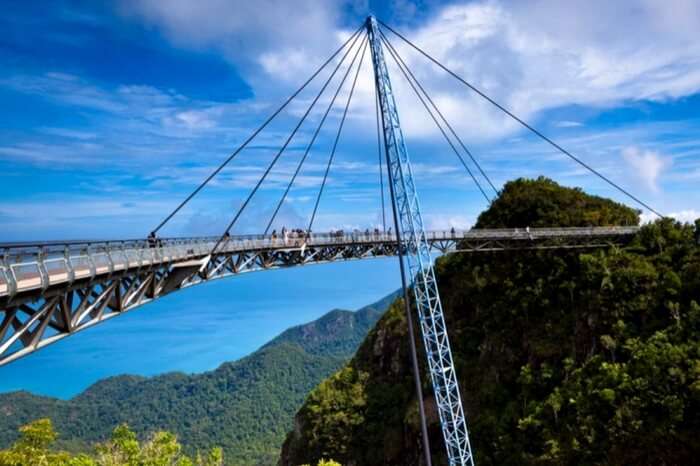 The picturesque Langkawi Sky Bridge in Malaysia