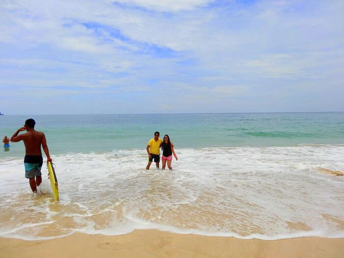 Suraj at the Dreamland beach in Bali