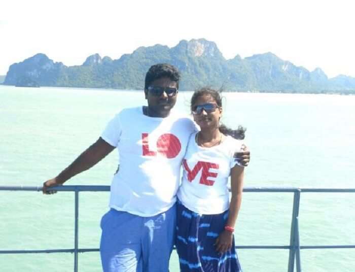 Jegen and his wife at the Conrad Hotel