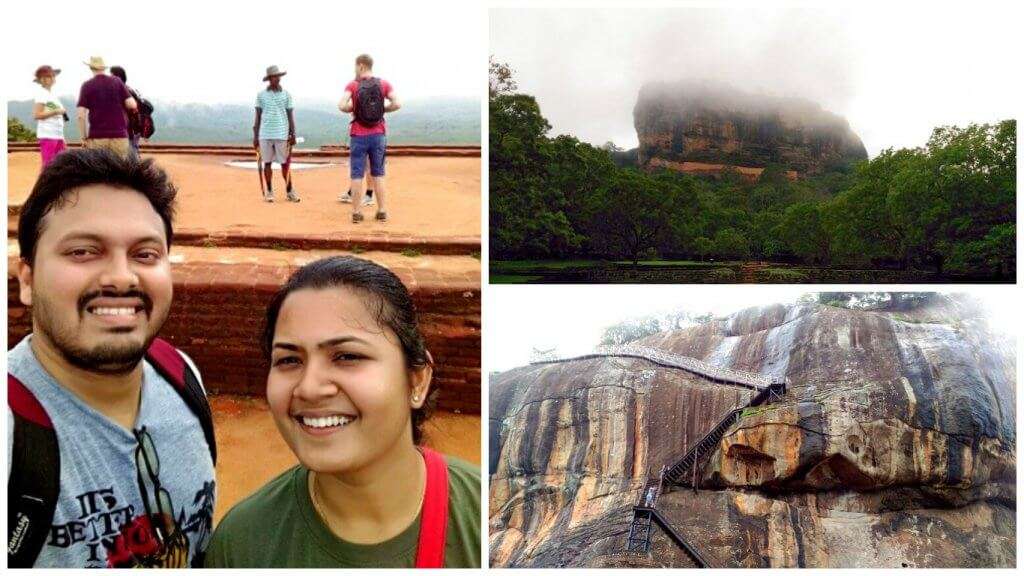 Climbing 1400 steps up Sigiriya