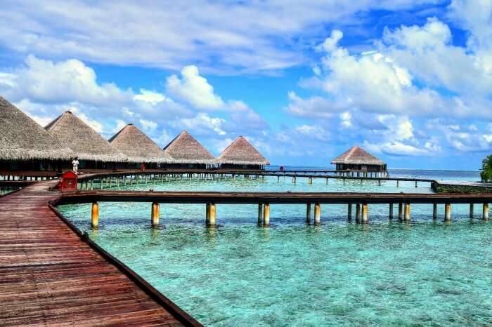 kishor & wife's resort in maldives with water villas