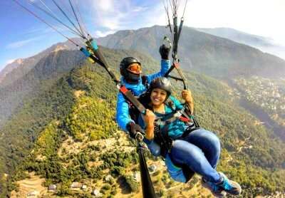 radhika paragliding in Bir Billing
