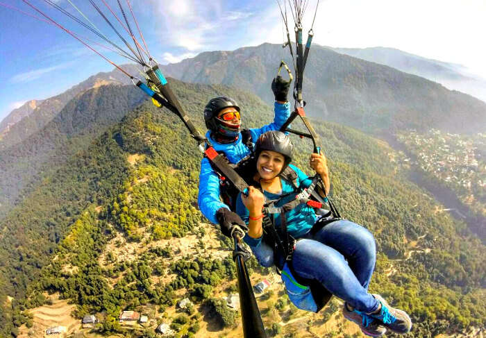 radhika paragliding in Bir Billing