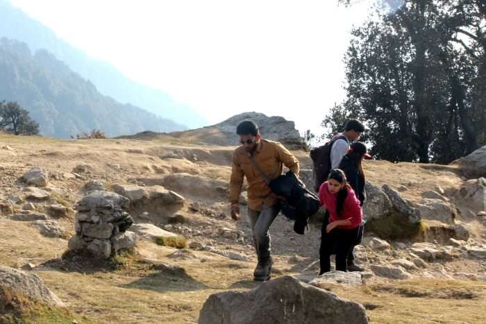 tejal's friend trekking to triund