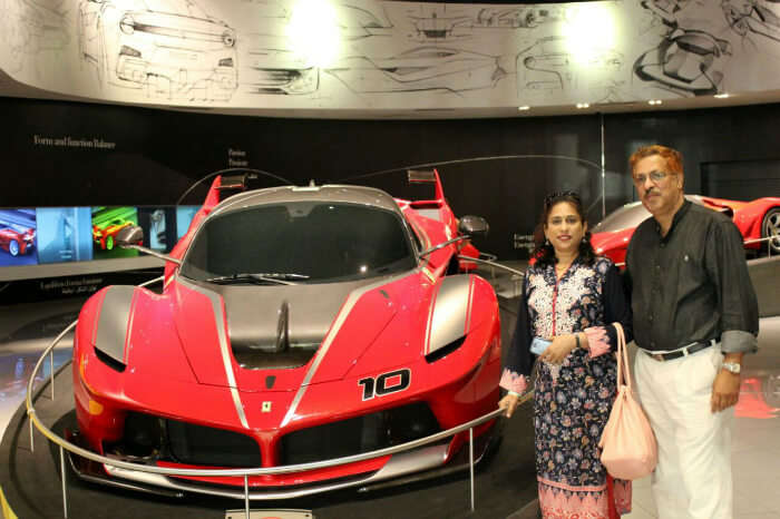 Riding ferraris and rides at Ferrari World