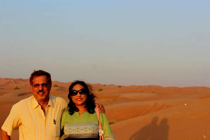 Enjoying the Desert Safari tour