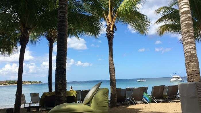 Beach Hotel View in Mauritius