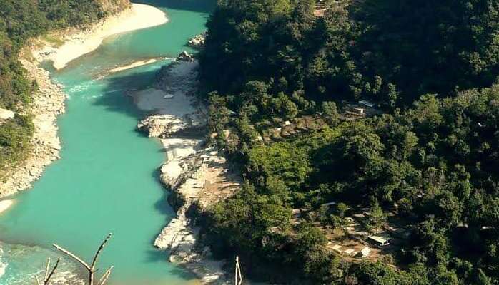 A breathtaking view of Alaknanda River 