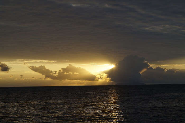 Sunset in Seychelles