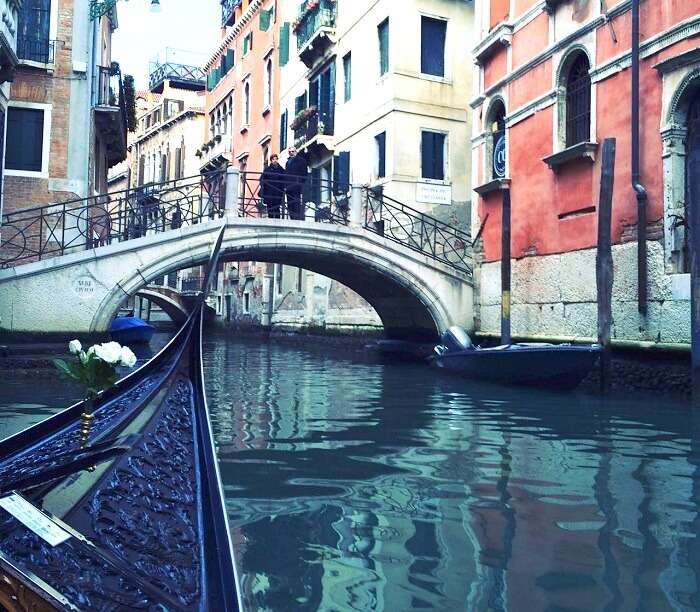 Exploring the canals of Venice