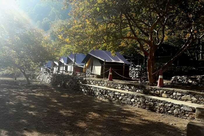 Tents at campsite in Lansdowne