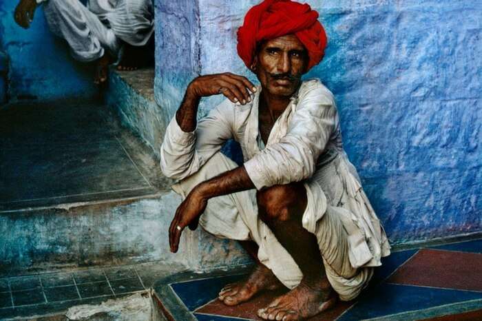 Portrait of local men wearing dhoti-kurta and turban