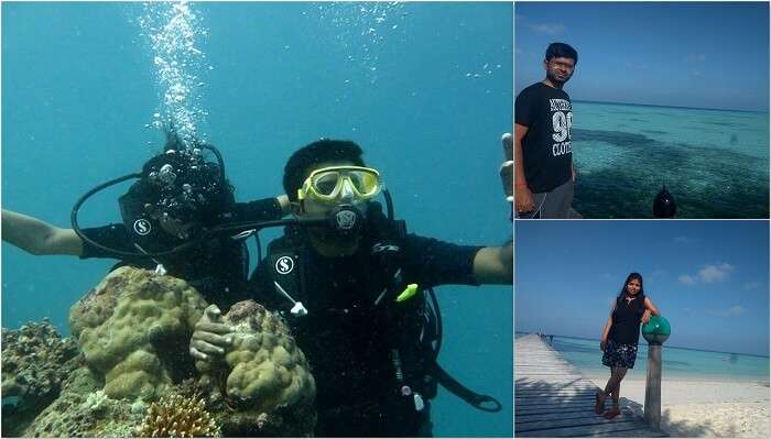 Ranjeet and his wife having a great time in Maldives