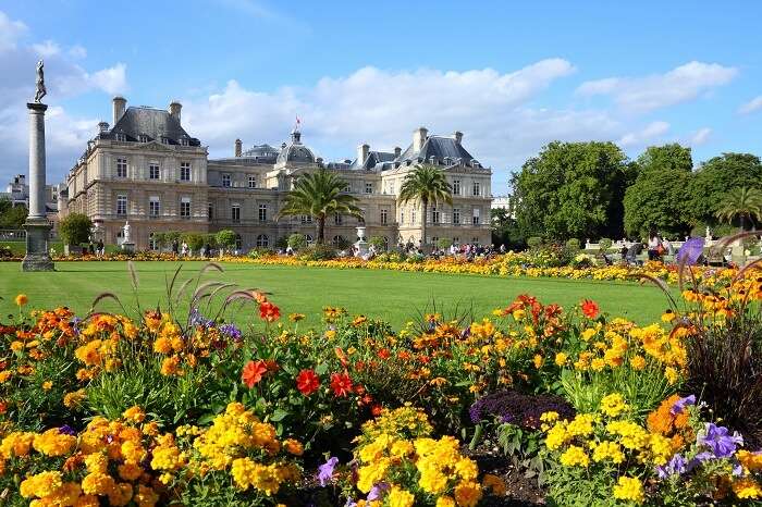 The famous Luxembourg Palace and park that are among the popular Paris attractions