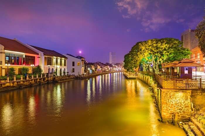 Malaysia Skyline on the Malacca River