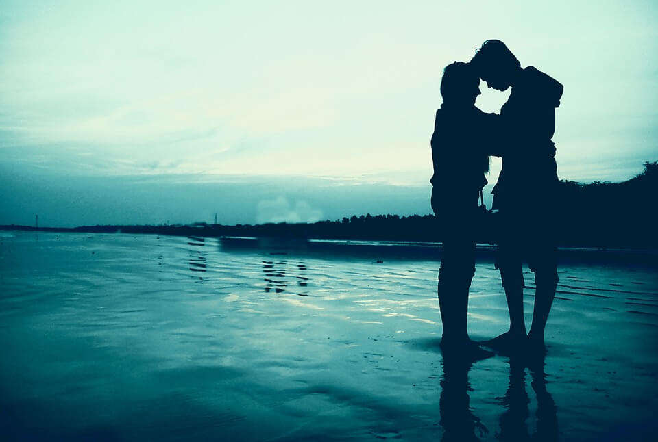 a couple on a beach