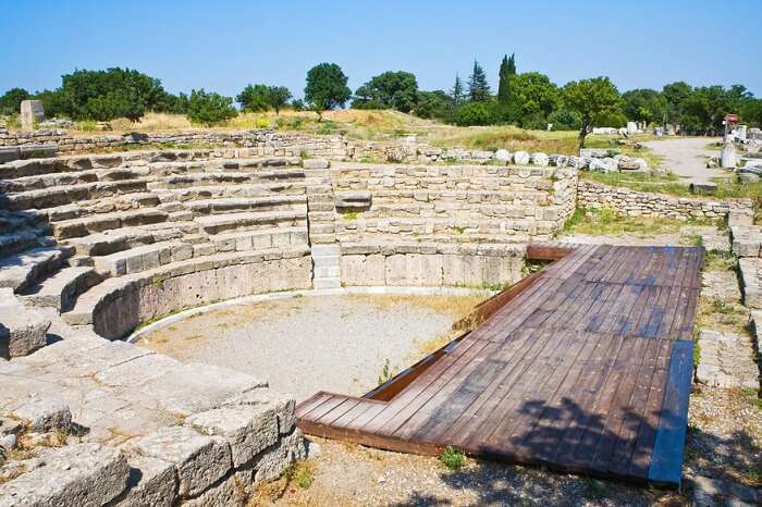 An amphitheater in the lost city of Troy