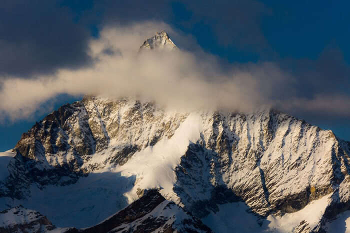 Sunrise on Weisshorn in Zermatt