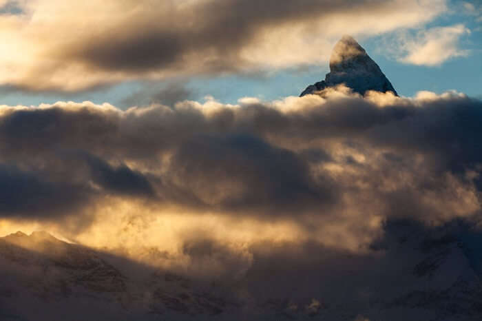 Sunset from Matterhorn in Zermatt