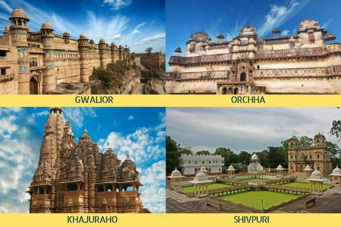 A tour of the historical sites in MP covering Gwalior – Shivpuri – Orchha – Khajuraho