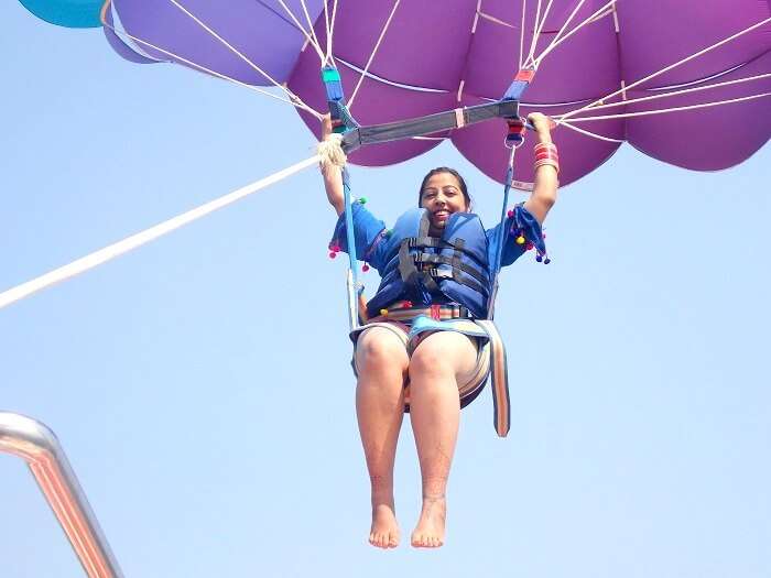 Female traveler in Goa