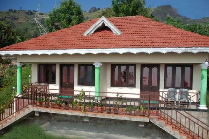 Munnar Mansion on a bright day