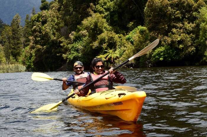 Kayaking activity in new zealand