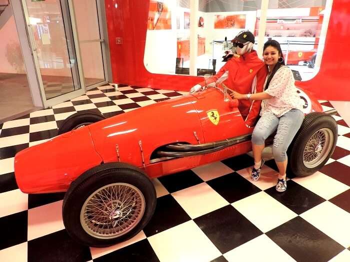 Traveler in Ferrari world