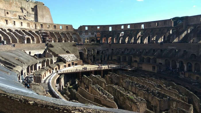 visiting the Colosseum in Rome
