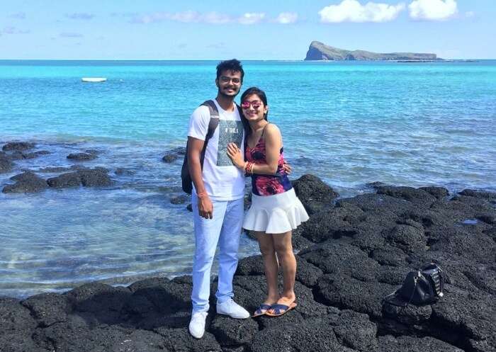 Malay and his wife doing Sightseeing in Port Louis