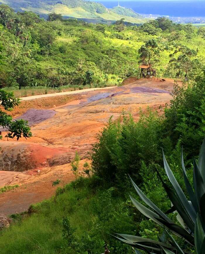 At the coloured earth in mauritius