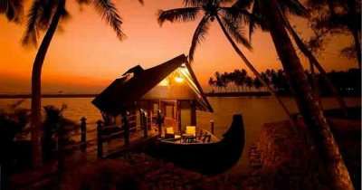 A boat in the backwaters of Alleppey