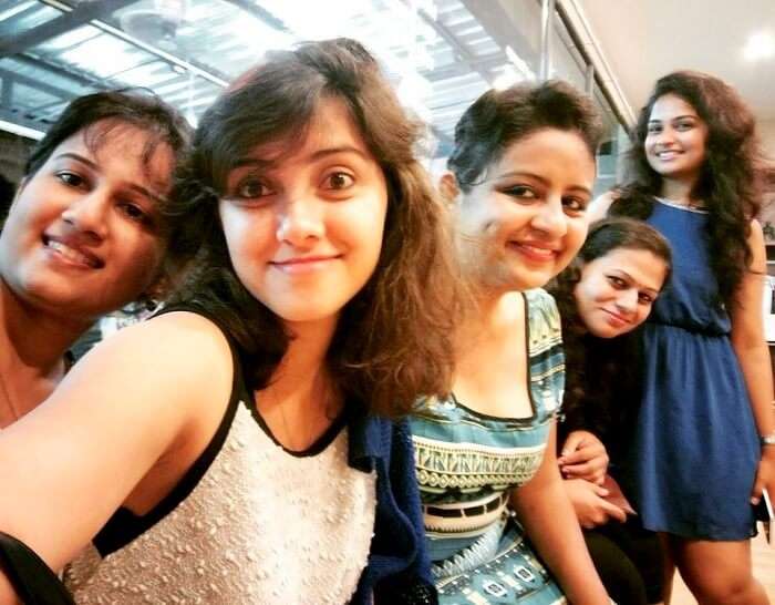 Ramya and her friends click a selfie in Thailand