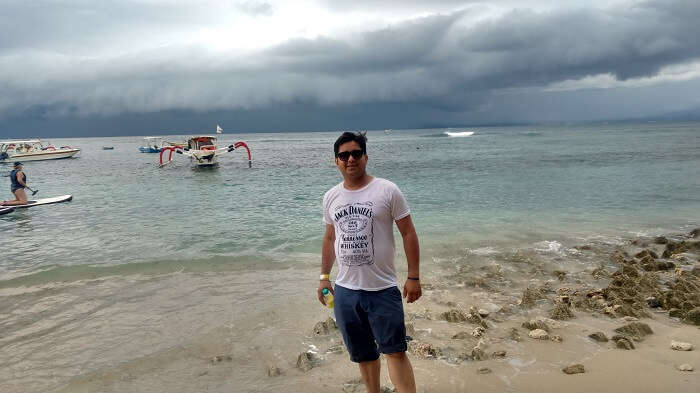 cloudy weather on Lembongan Island