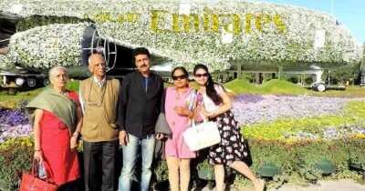 Mangesh on a family trip to Dubai