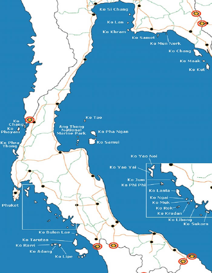 Map Of Thailand Islands Hot Sex Picture