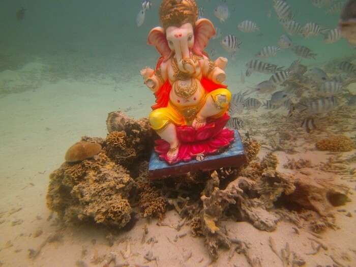 Ganpati statue in mauritius