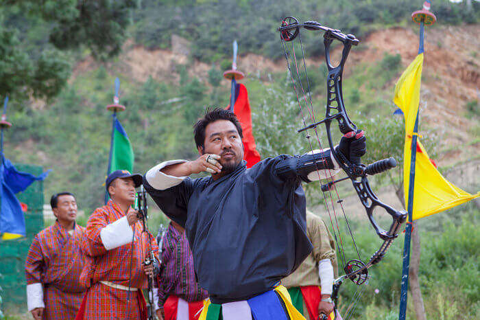 Archery competition in Bhutan