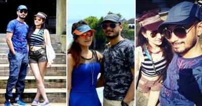 Sanchit with his wife on a vacation in Bali